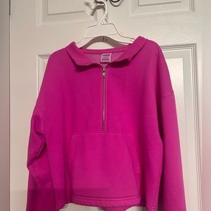 PINK Victoria’s Secret half zip up fleece